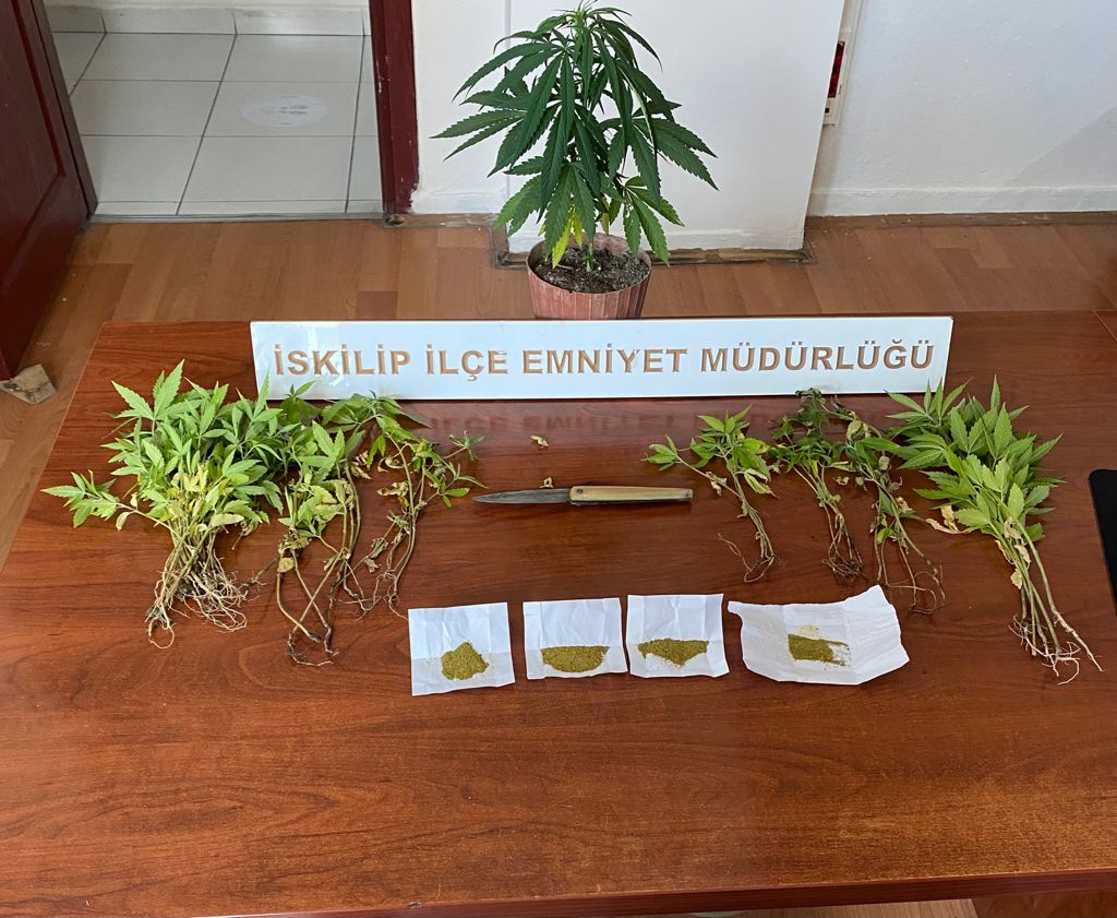 İSKİLİP EMNİYET MÜDÜRLÜĞÜ EKİPLERİNDEN UYUŞTURUCU OPERASYONU